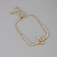 Zircon Floral  Bracelet