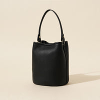 Genuine Cowhide Leather Urban Bucket Bag