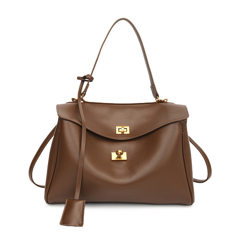 The Bexley XL Corduroy Carryall — Lock-Clasp Shoulder & Crossbody Bag