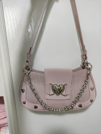 The Roxy Y2K Croc Baguette Bag — Chain Underarm Crossbody