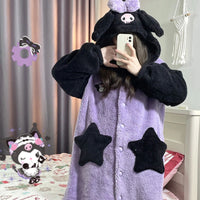 Kuromi inspired Fleece Nightgown