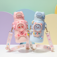 Cartoon Bear Insulated Kids Water Bottle