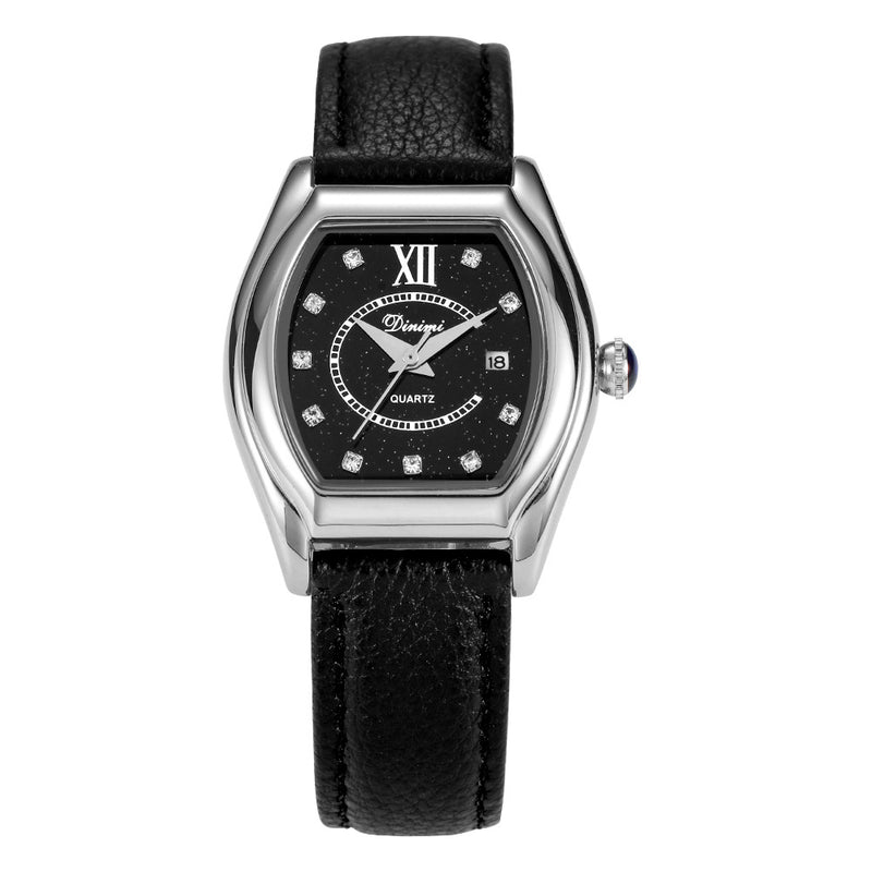 Starry Barrel Watch - Japanese Quartz with Premium Leather Strap