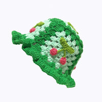 Cherry Embellished Knitted Hat