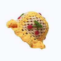 Cherry Embellished Knitted Hat