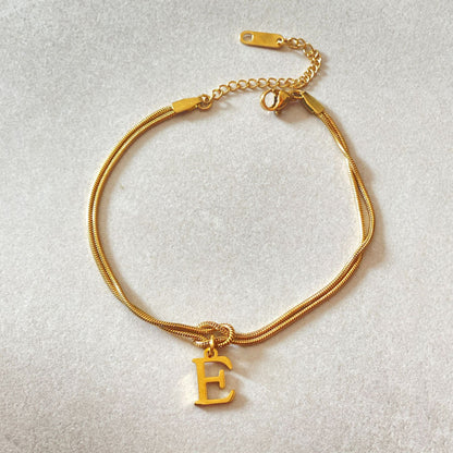 Initial Love Knot Bracelet