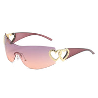 Y2K Heart-Shaped Sunglasses