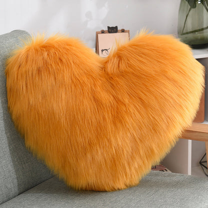 Plush Heart-Shaped Throw Pillow – Soft, Fluffy & Gift-Ready