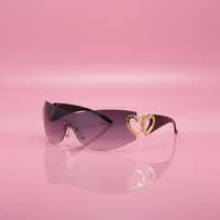 Y2K Heart-Shaped Sunglasses