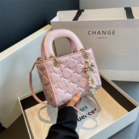 Mini Quilted Faux Leather Tote Bag