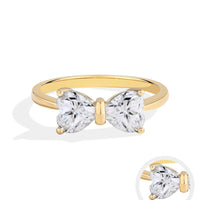 Butterfly Bow Crystal Ring
