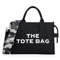 Alphabet Pattern Tote Bag – Canvas or PU Leather