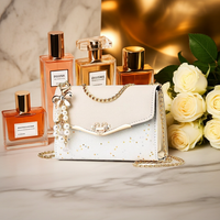 AriaLuxe Chaine Elegance Crossbody - Light Luxury Chain Square Bag